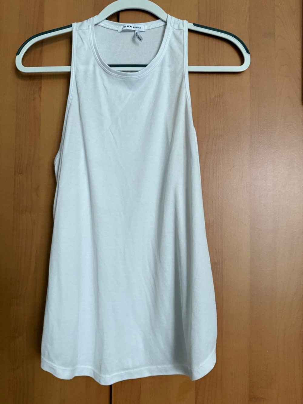 Koral White Racerback Tank Top
